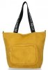 Roberto Ricci Firmowe Torebki Damskie Shopper w rozmiarze XL Musztarda
